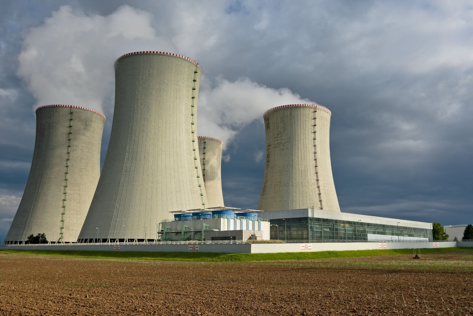 A nuclear plant facility