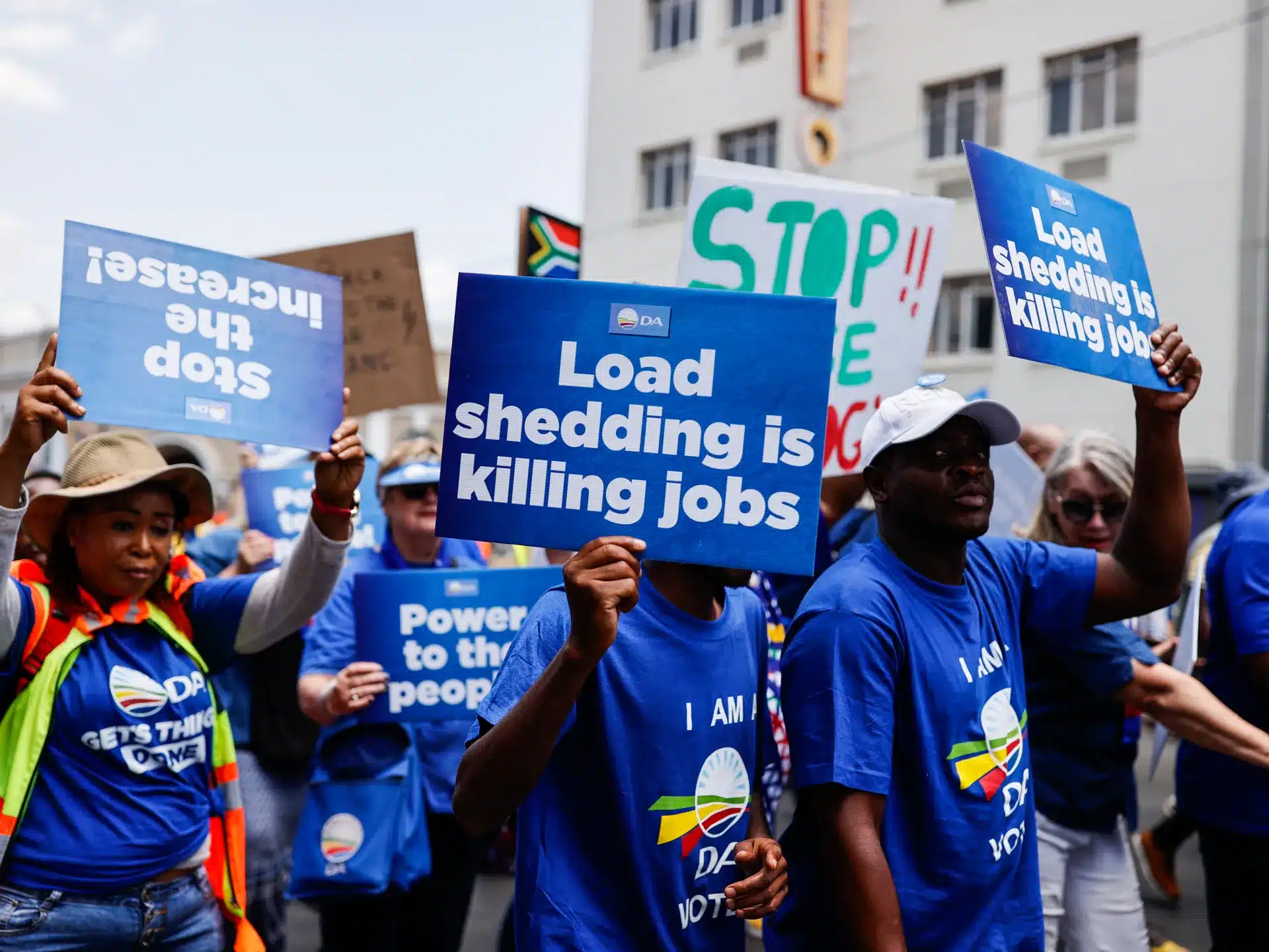 South Africans protest load shedding amid continued grid failure