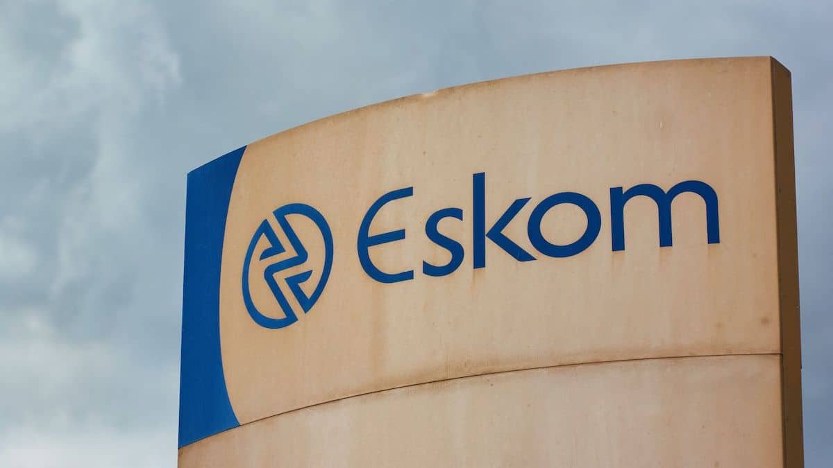A sign outside the Eskom Holdings SOC Ltd. Medupi coal-fired power station in Lephalale, South Africa,