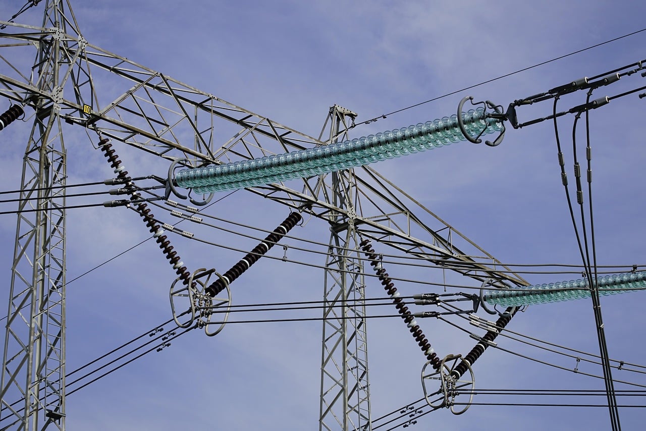 High voltage transmission line in Mozambique