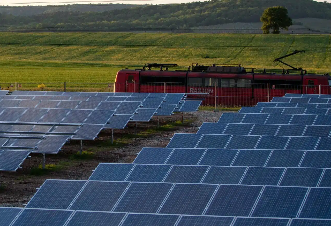 Solar panel plant