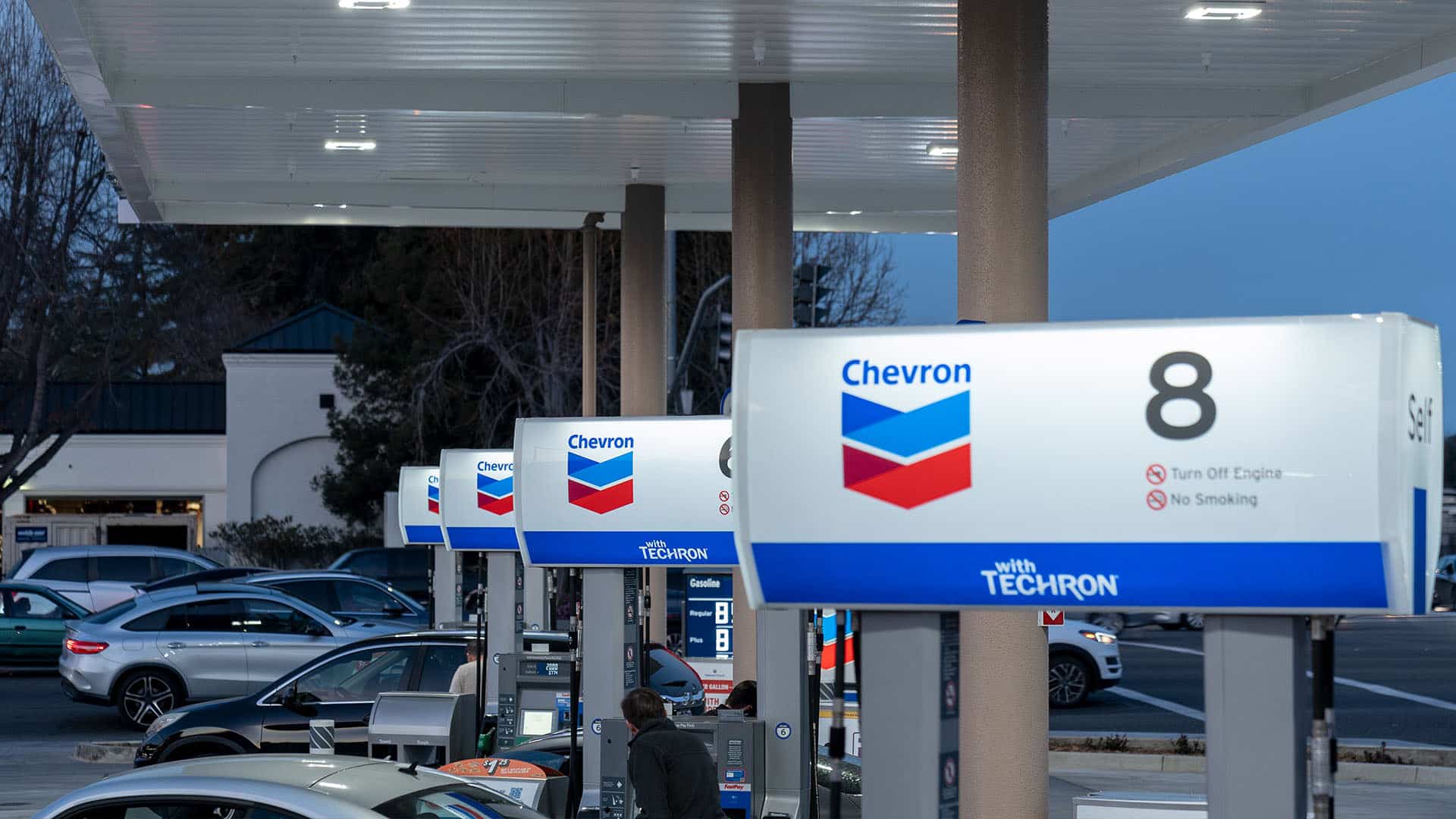 A Chevron fuel station