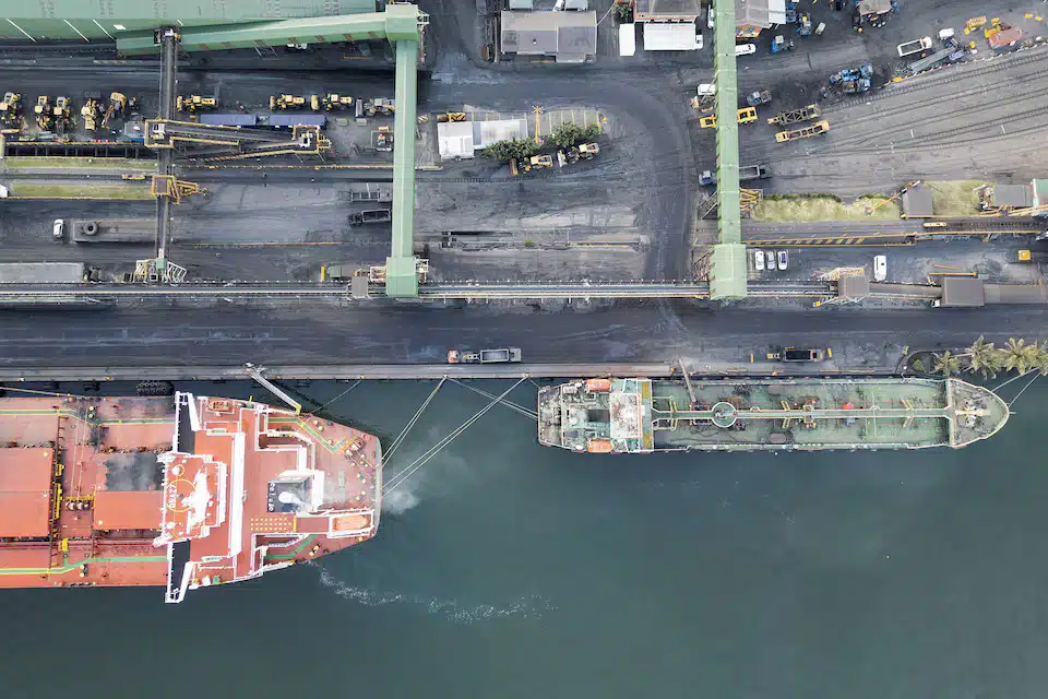 South Africa's busiest ports in Durban, South Africa