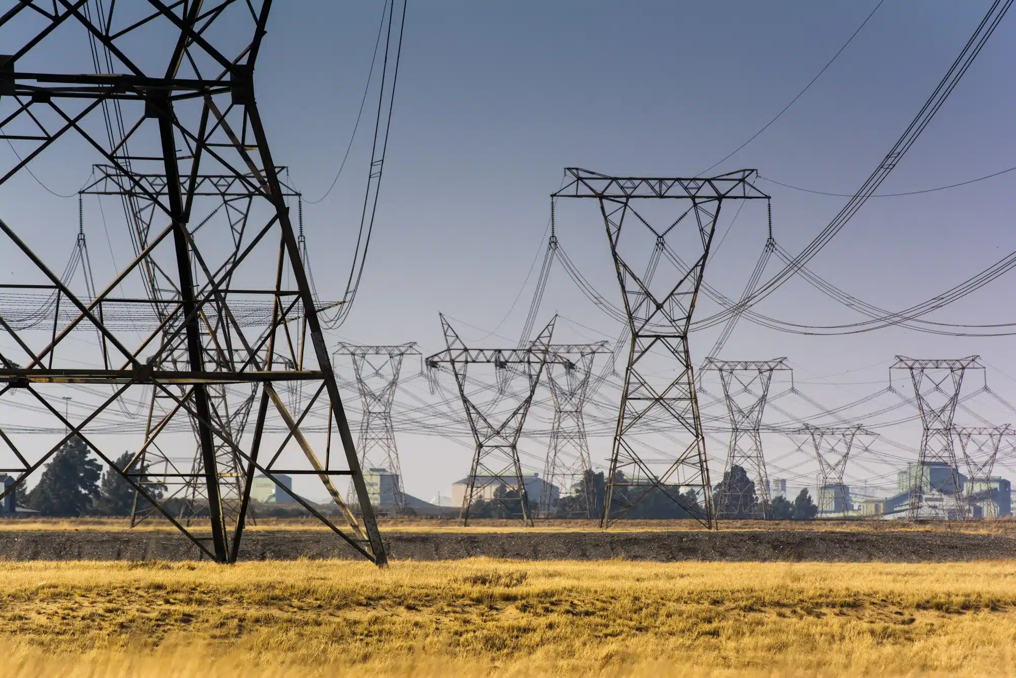 Electricity transmission line in Africa